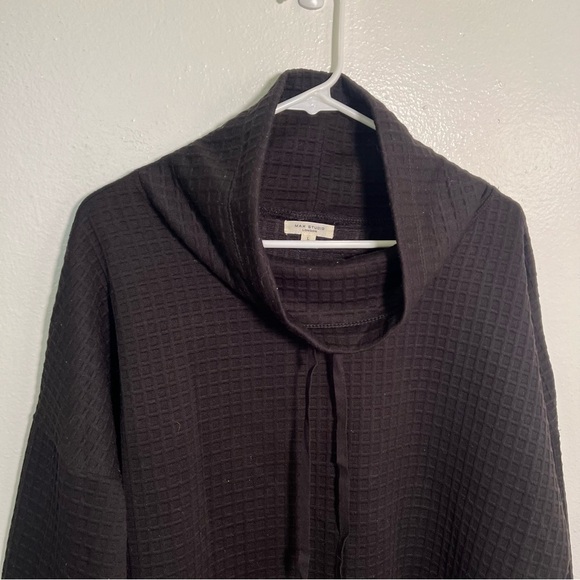 Max Studio Funnel Neck Waffle Knit Pullover Black L - Picture 5 of 12